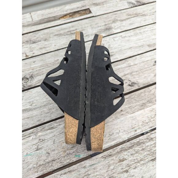 Birkenstock Palermo sandals women's size 6 (37) black double strap comfort - Picture 7 of 8